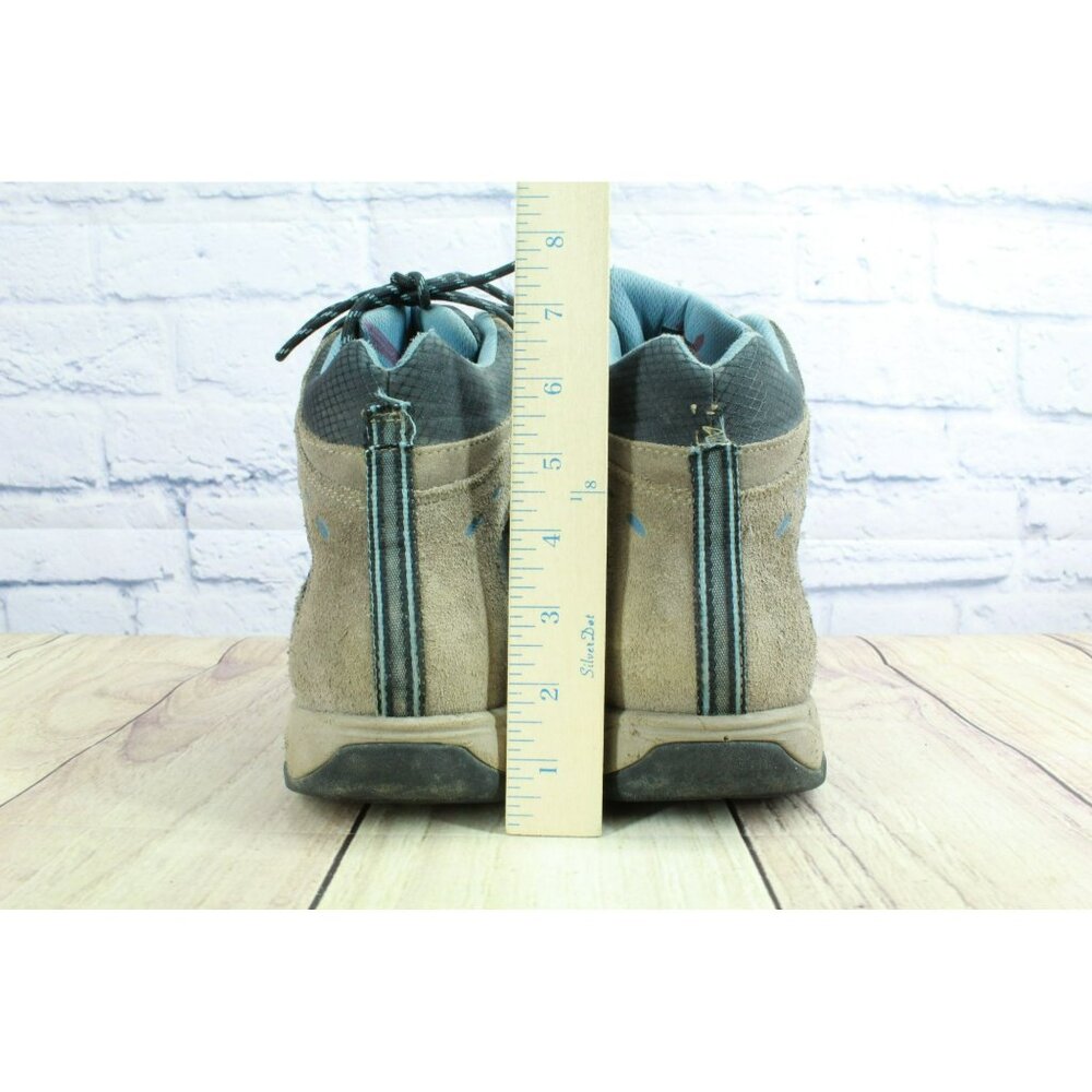 LL Bean Model 4 Brown Suede Lace Up Waterproof Trail Hiking Boots Size 11 Wide - Picture 6 of 10